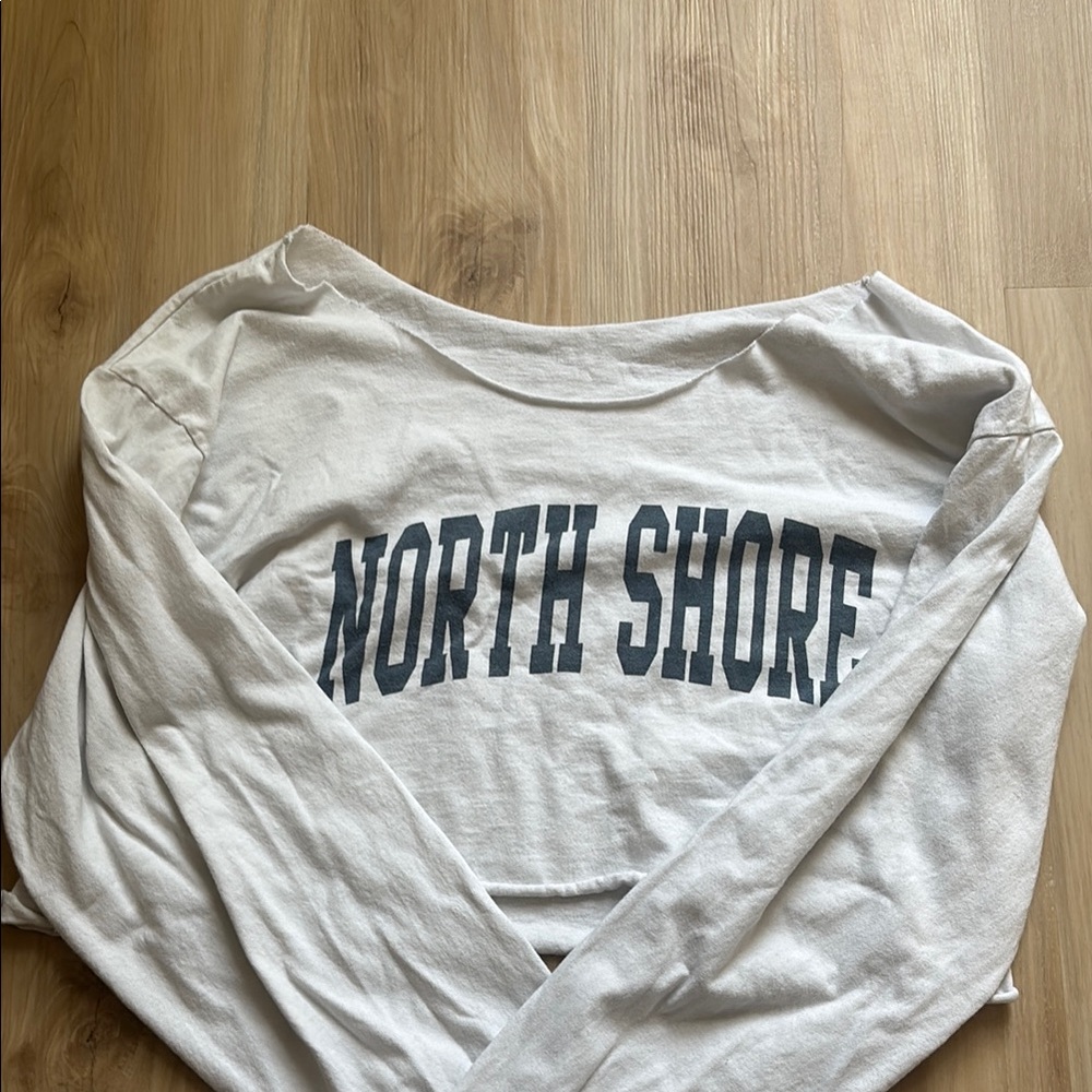 White Long Sleeve 'North Shore' Top